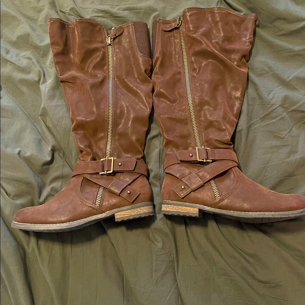 Torrid Wide Calf Knee Riding Boots